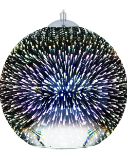 Sale Beliani Lampadario SESSERA Vetro Argento