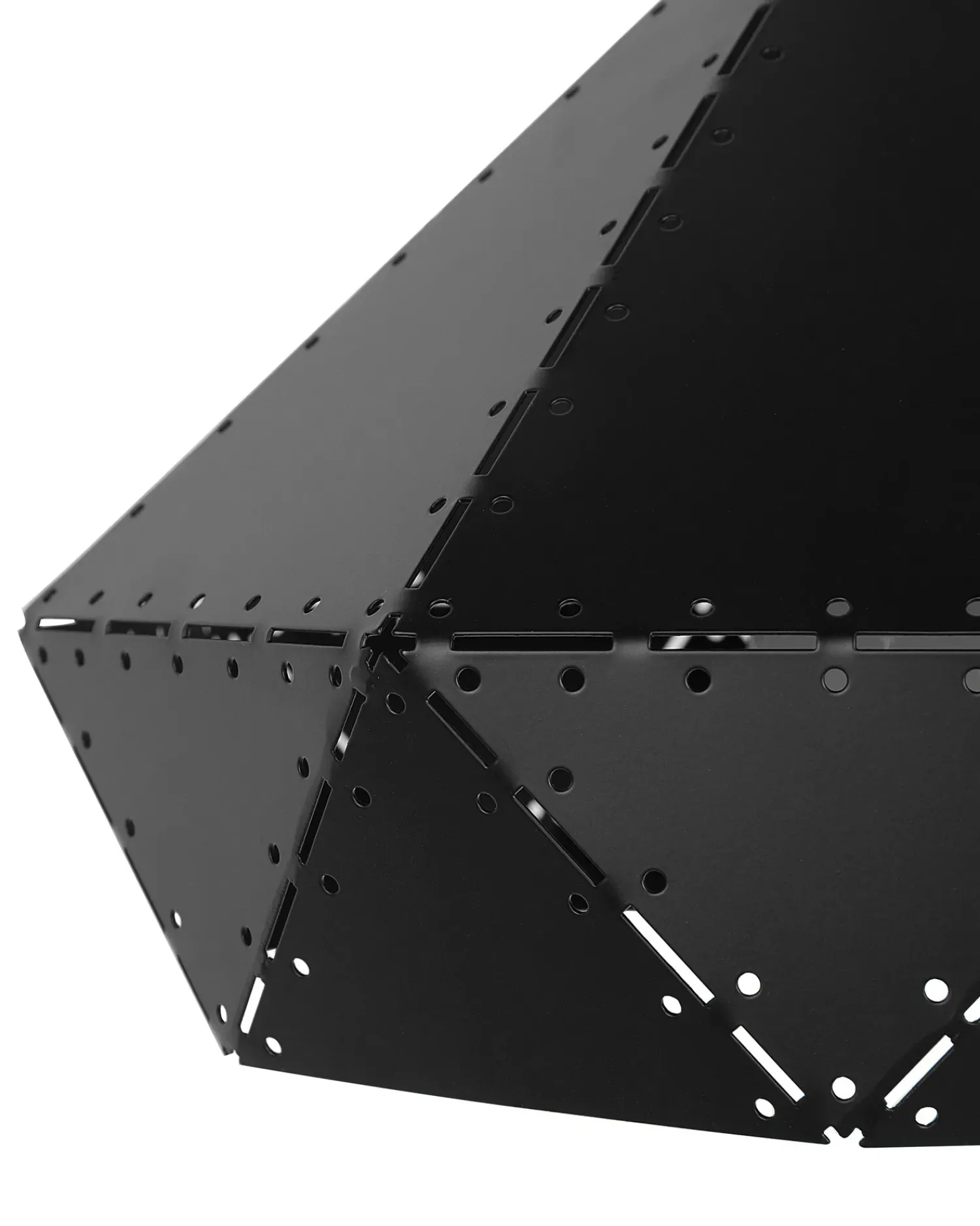 Outlet Beliani Lampadario SOMME Metallo Nero Marrone Nero