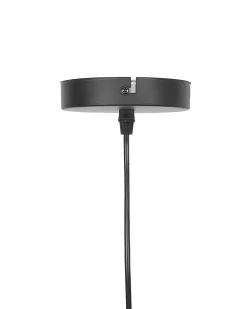 Outlet Beliani Lampadario SOMME Metallo Nero Marrone Nero