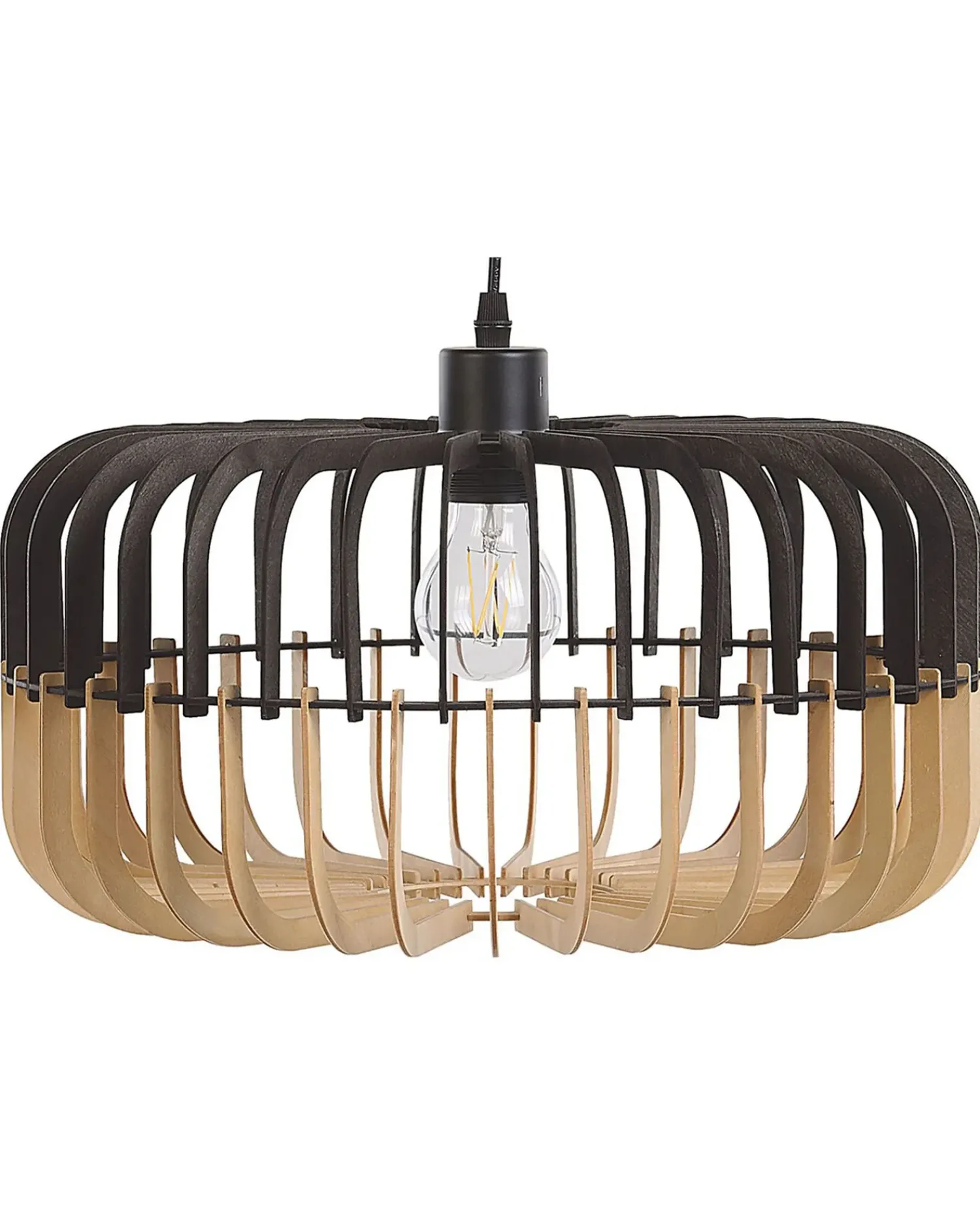 New Beliani Lampadario SOUS Marrone/Nero Marrone Nero