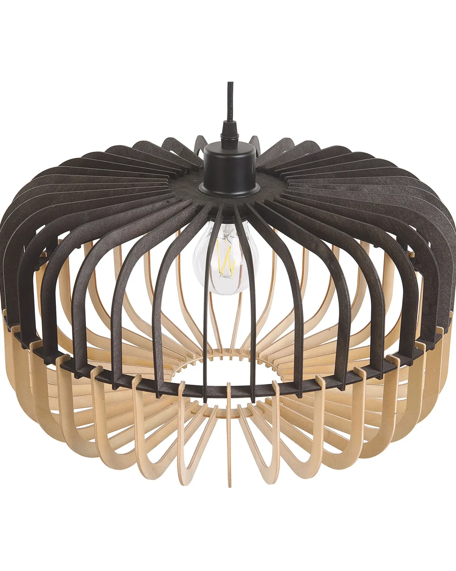 New Beliani Lampadario SOUS Marrone/Nero Marrone Nero