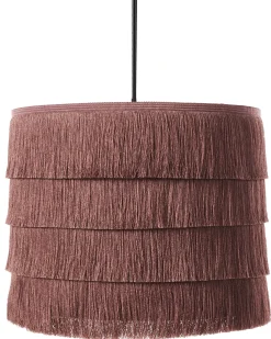 Online Beliani Lampadario SUAPURE Tessuto Rosa