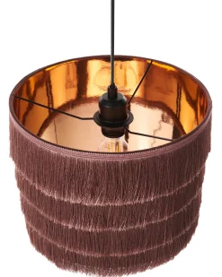 Online Beliani Lampadario SUAPURE Tessuto Rosa