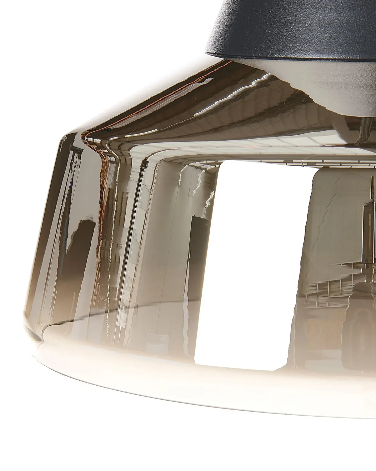 Clearance Beliani Lampadario TALPARO Vetro Oro Oro Nero