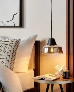 Clearance Beliani Lampadario TALPARO Vetro Oro Oro Nero