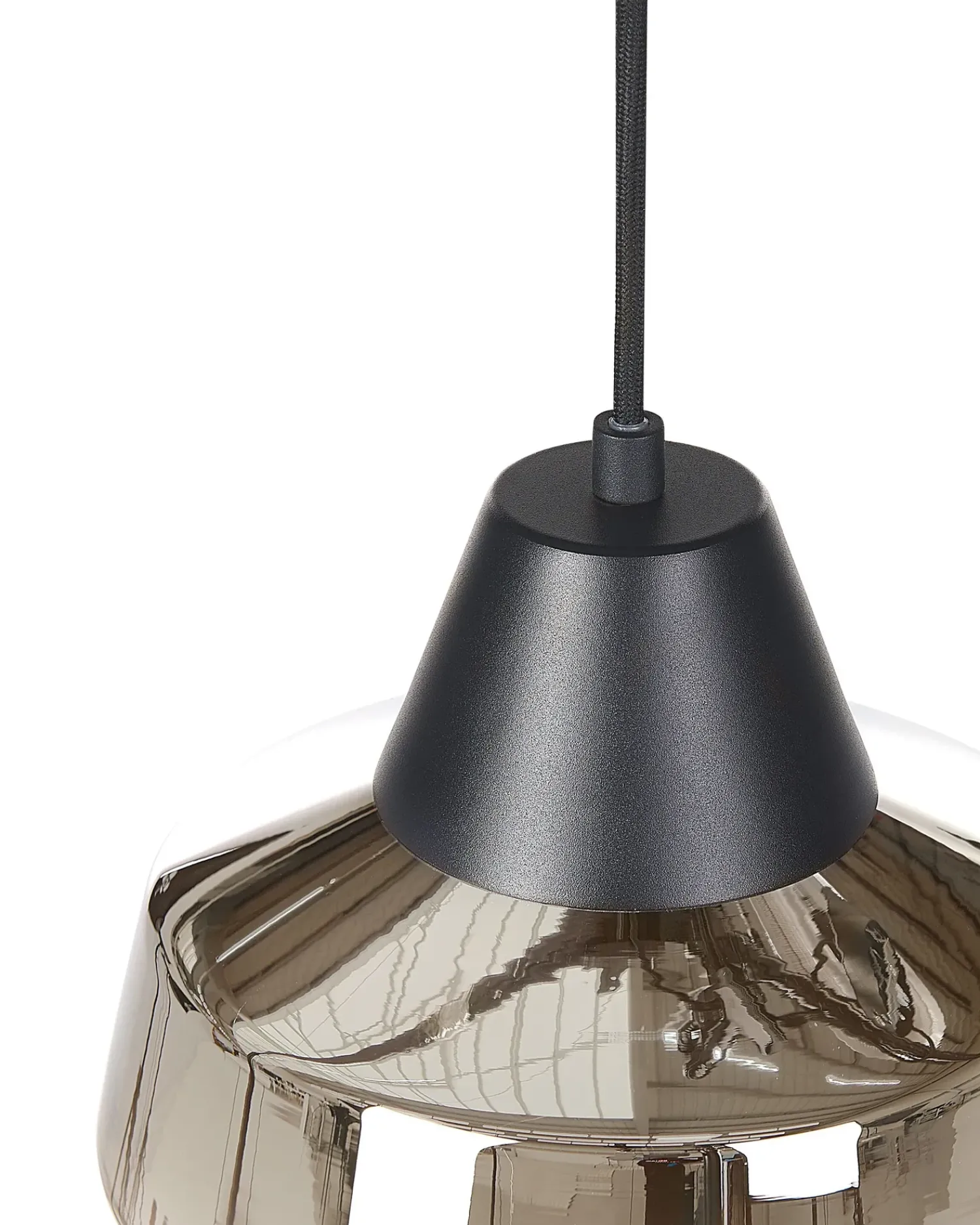 Clearance Beliani Lampadario TALPARO Vetro Oro Oro Nero