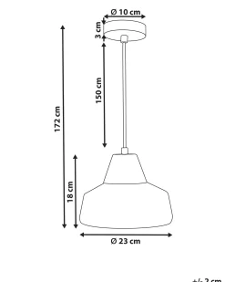 Clearance Beliani Lampadario TALPARO Vetro Oro Oro Nero