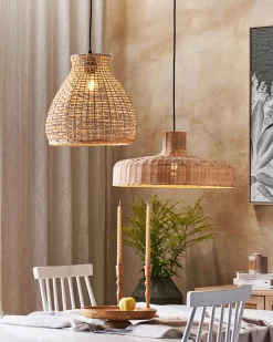 Best Beliani Lampadario TAMARIN Rattan Naturale Marrone