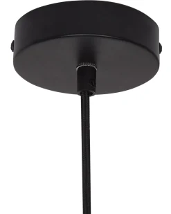Hot Beliani Lampadario TELAMBA Vimini Naturale Naturale Nero