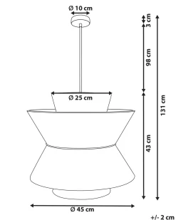 Hot Beliani Lampadario TELAMBA Vimini Naturale Naturale Nero
