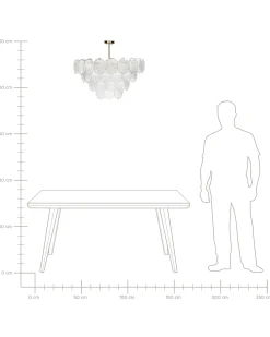 Online Beliani Lampadario TEMASH Vetro Ottone Ottone Trasparente