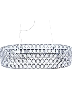 Hot Beliani Lampadario TENNA Metallo Argento