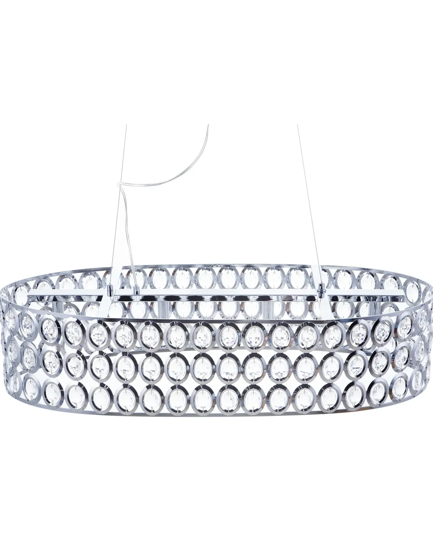 Hot Beliani Lampadario TENNA Metallo Argento