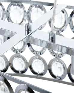 Hot Beliani Lampadario TENNA Metallo Argento