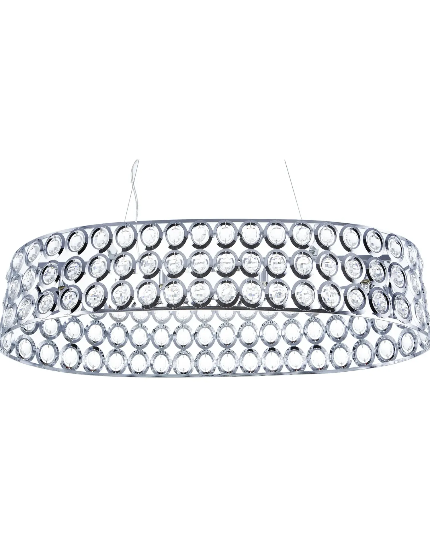 Hot Beliani Lampadario TENNA Metallo Argento