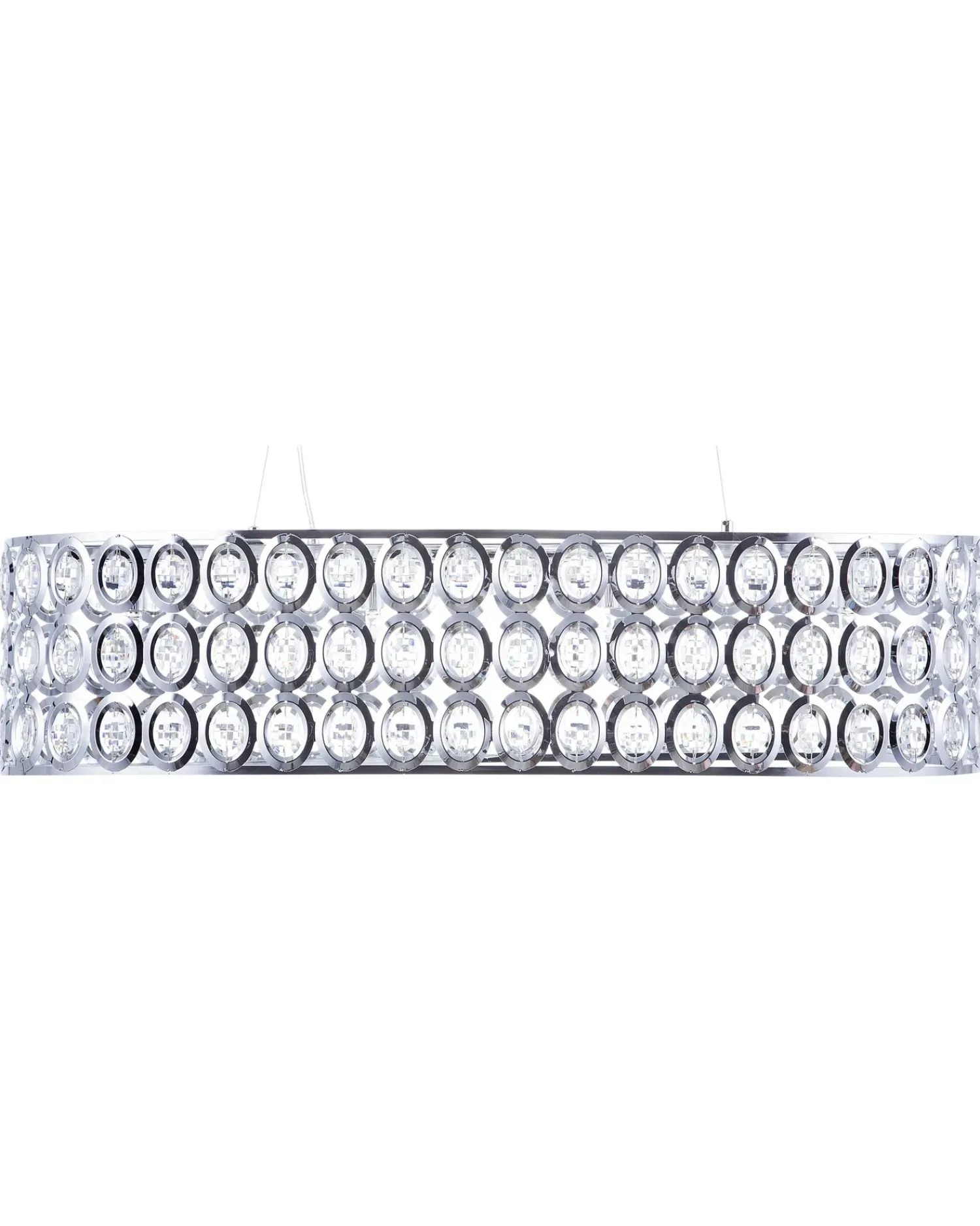Hot Beliani Lampadario TENNA Metallo Argento
