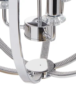 Discount Beliani Lampadario TENOIRO Metallo Argento