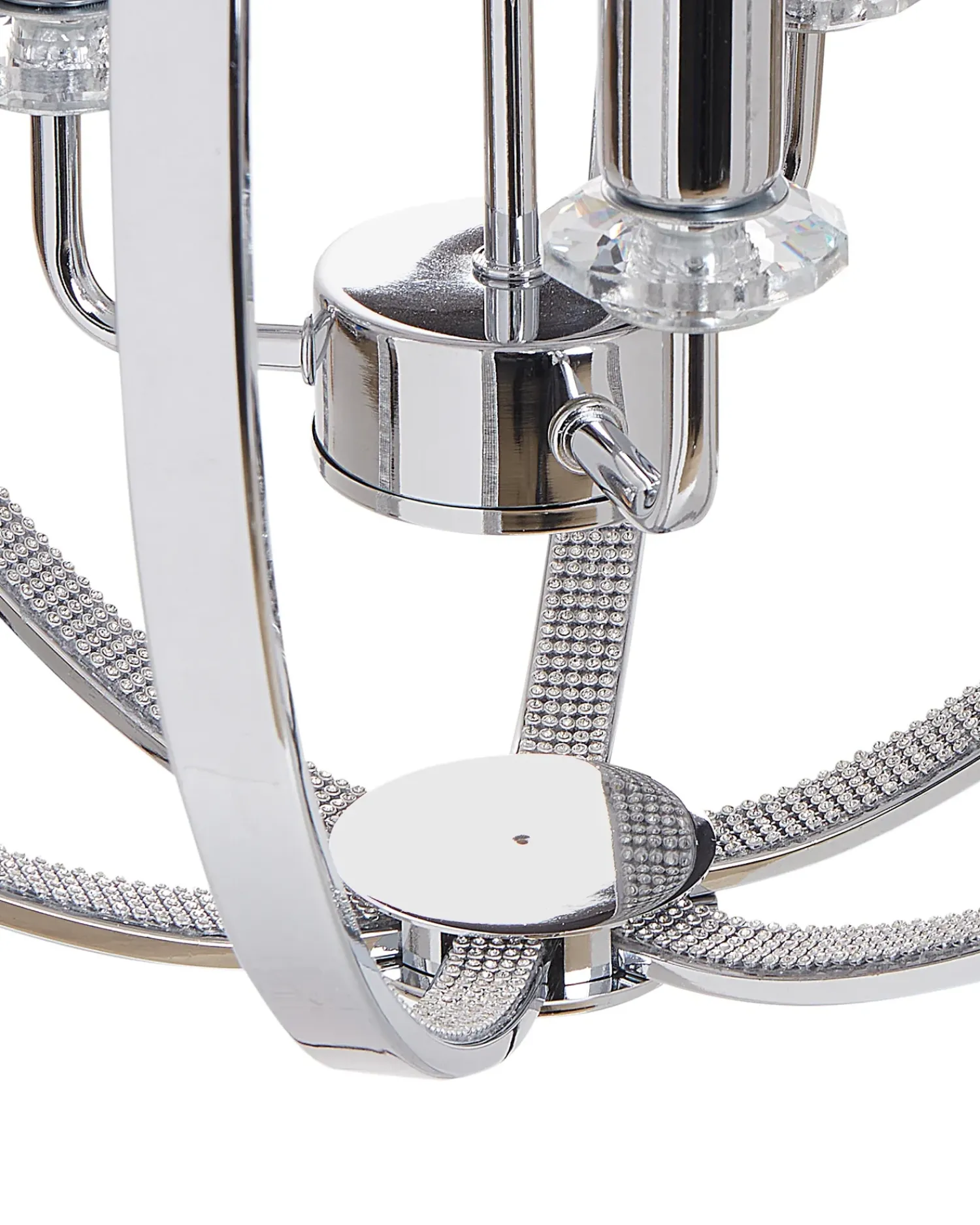Discount Beliani Lampadario TENOIRO Metallo Argento