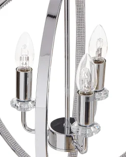 Discount Beliani Lampadario TENOIRO Metallo Argento