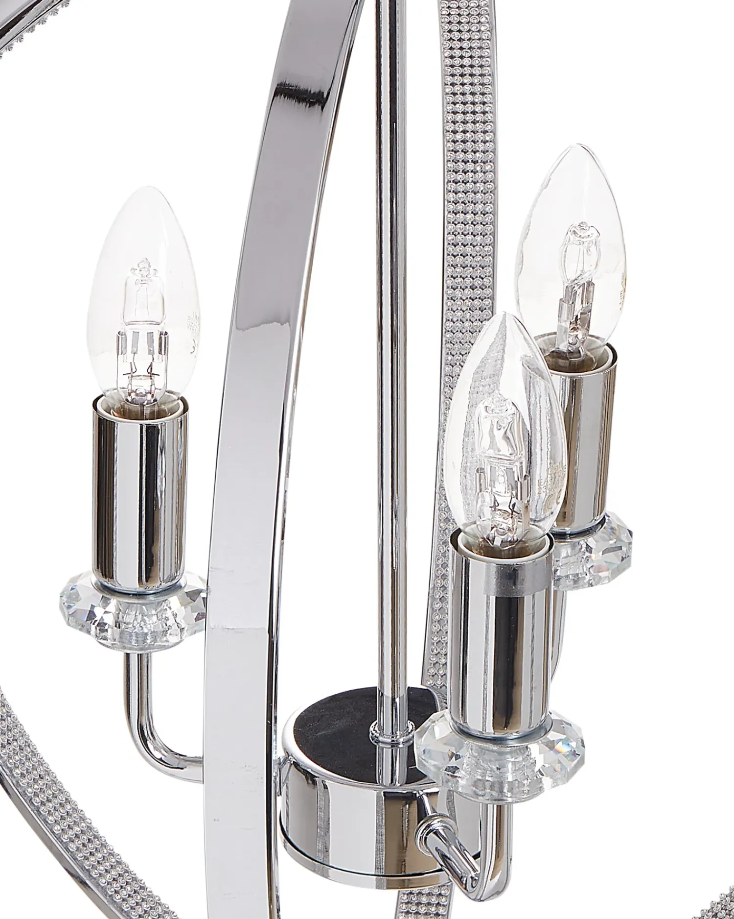 Discount Beliani Lampadario TENOIRO Metallo Argento