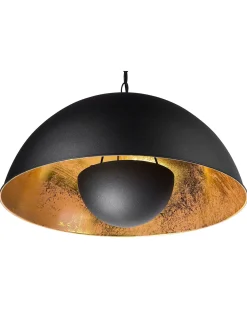 Hot Beliani THAMES Metallo Nero Oro Nero