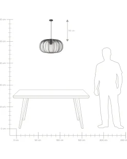 Beliani Lampadario TOCUYO Nero