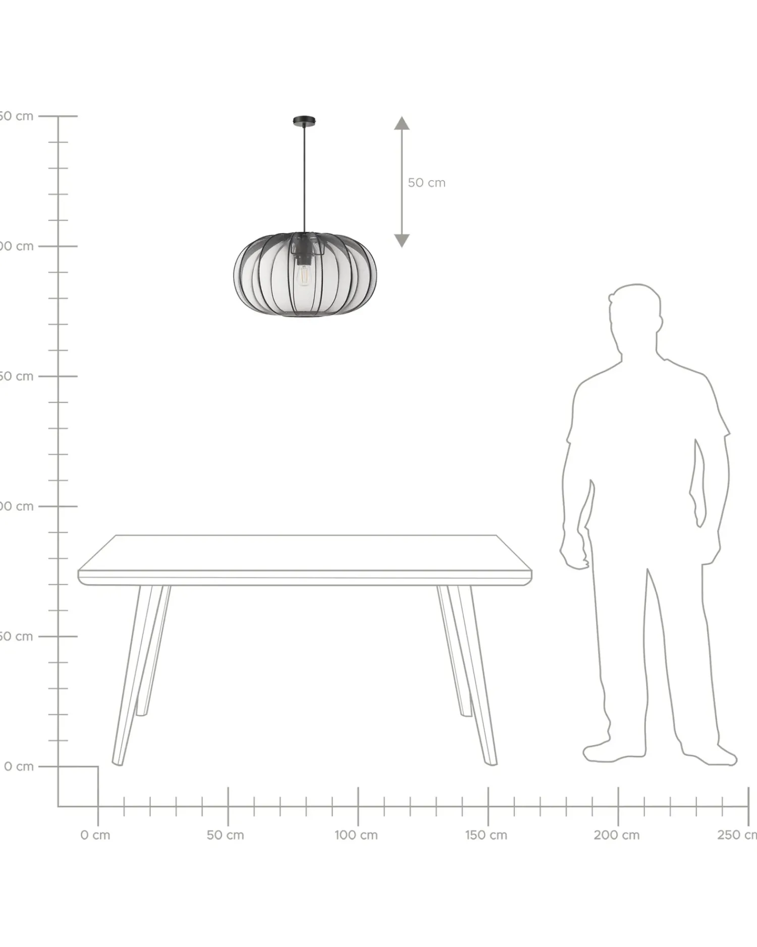 Beliani Lampadario TOCUYO Nero