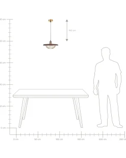 New Beliani Lampadario TORDILLO Metallo Oro Marrone Oro
