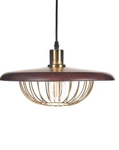 New Beliani Lampadario TORDILLO Metallo Oro Marrone Oro