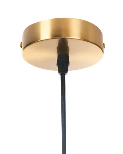 New Beliani Lampadario TORDILLO Metallo Oro Marrone Oro