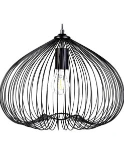 Clearance Beliani Lampadario TORDINO Metallo Nero