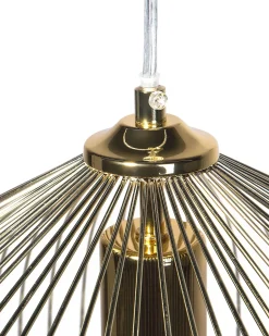 Beliani Lampadario TORDINO Metallo Oro