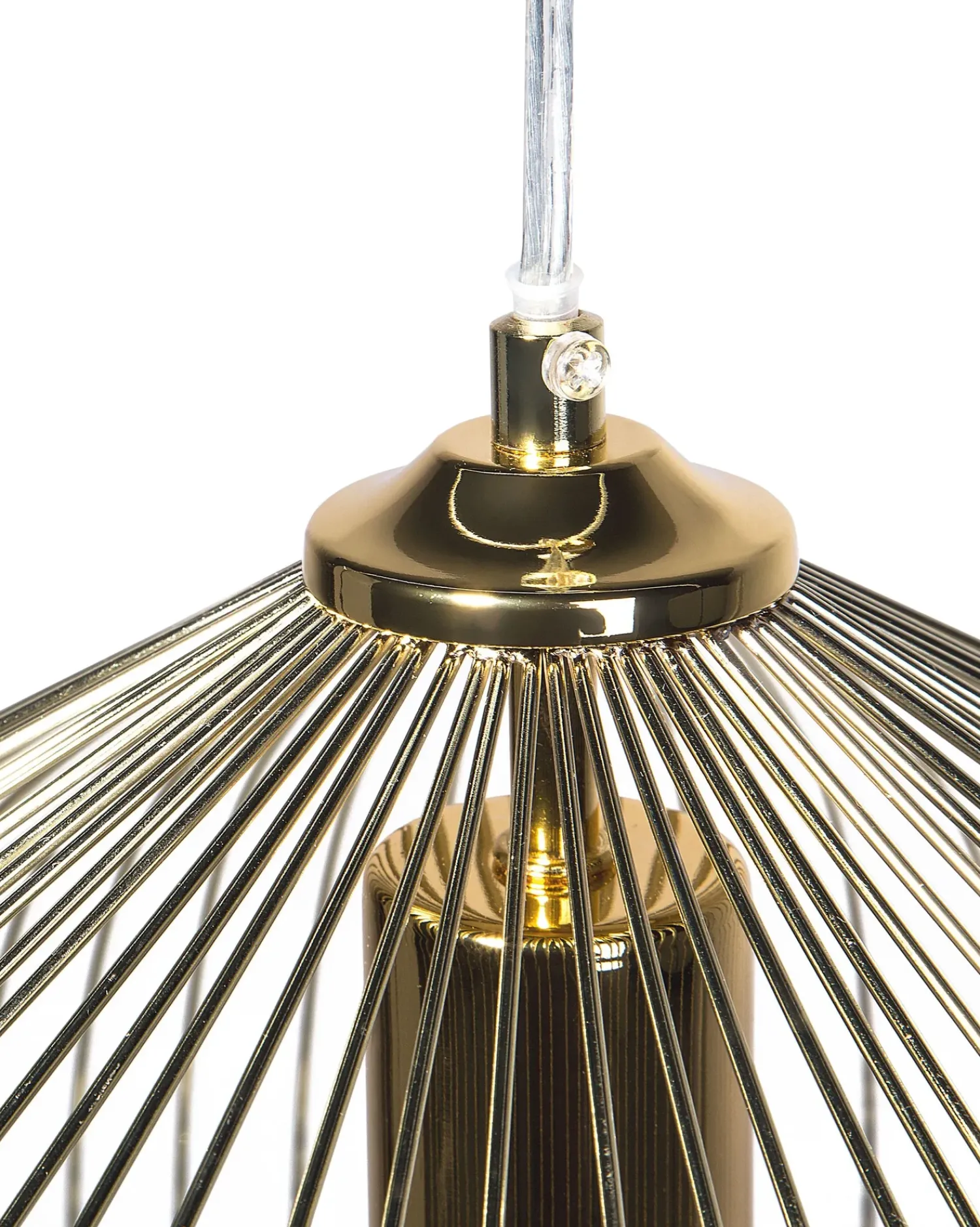Beliani Lampadario TORDINO Metallo Oro