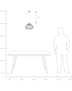 Beliani Lampadario TORDINO Metallo Oro