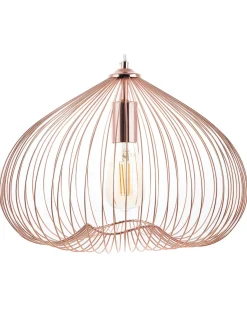 Clearance Beliani Lampadario TORDINO Metallo Rame