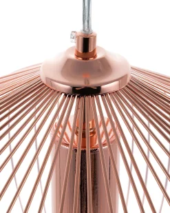 Clearance Beliani Lampadario TORDINO Metallo Rame