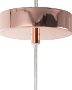 Clearance Beliani Lampadario TORDINO Metallo Rame