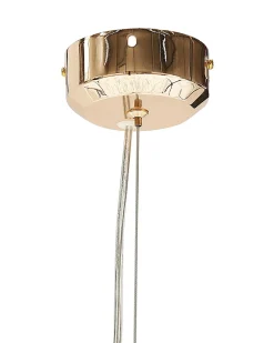 Beliani Lampadario TOROLA Metallo Oro Oro Trasparente