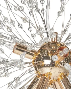 Beliani Lampadario TOROLA Metallo Oro Oro Trasparente
