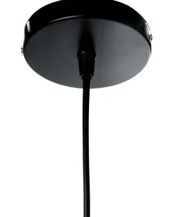 Clearance Beliani Lampadario TURABO Rattan Nero/Bianco Bianco Naturale Nero