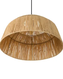 Outlet Beliani Lampadario UMBA Vimini Naturale