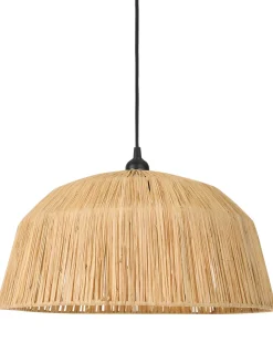 Outlet Beliani Lampadario UMBA Vimini Naturale