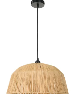 Outlet Beliani Lampadario UMBA Vimini Naturale
