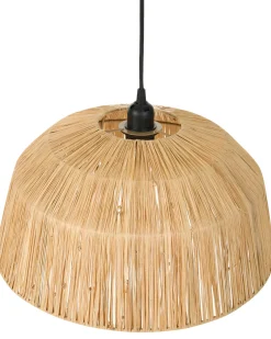 Outlet Beliani Lampadario UMBA Vimini Naturale
