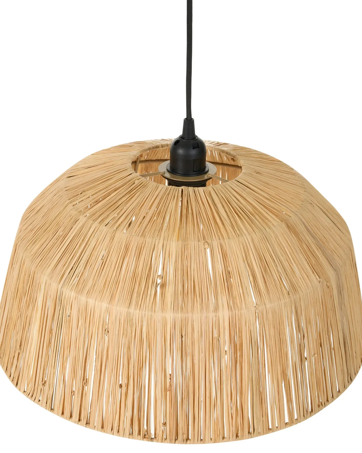 Outlet Beliani Lampadario UMBA Vimini Naturale