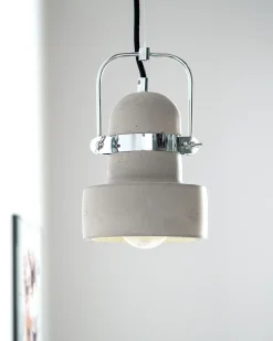 Online Beliani Lampadario VERDE Cemento Grigio Argento Grigio