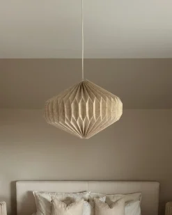 New Beliani Lampadario VISMAN Cotone Beige