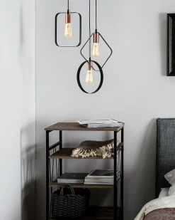 Best Beliani Lampadario VOMANO Metallo Nero