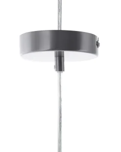 Hot Beliani Lampadario WILTZ Vetro Grigio chiaro Trasparente Grigio