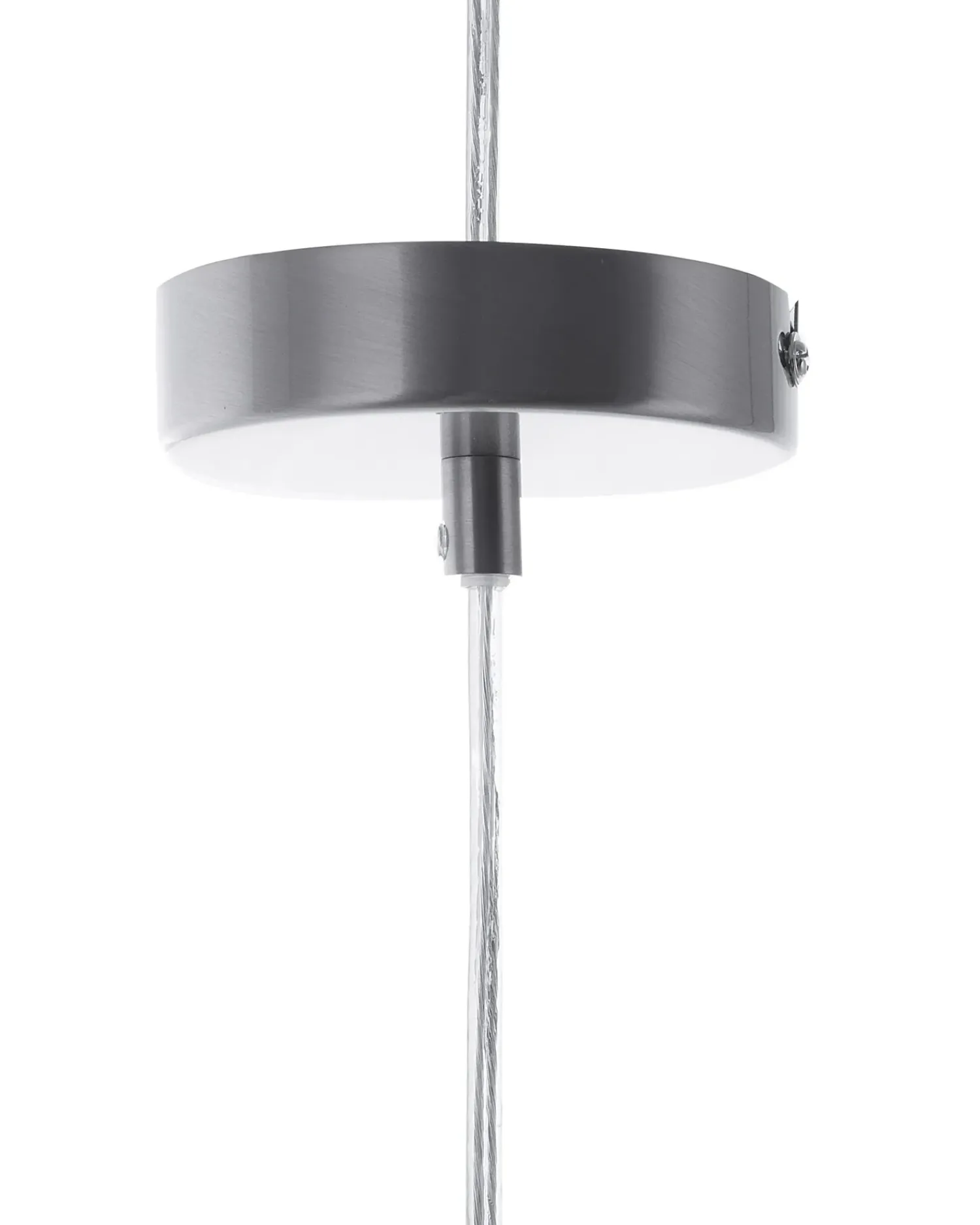 Hot Beliani Lampadario WILTZ Vetro Grigio chiaro Trasparente Grigio